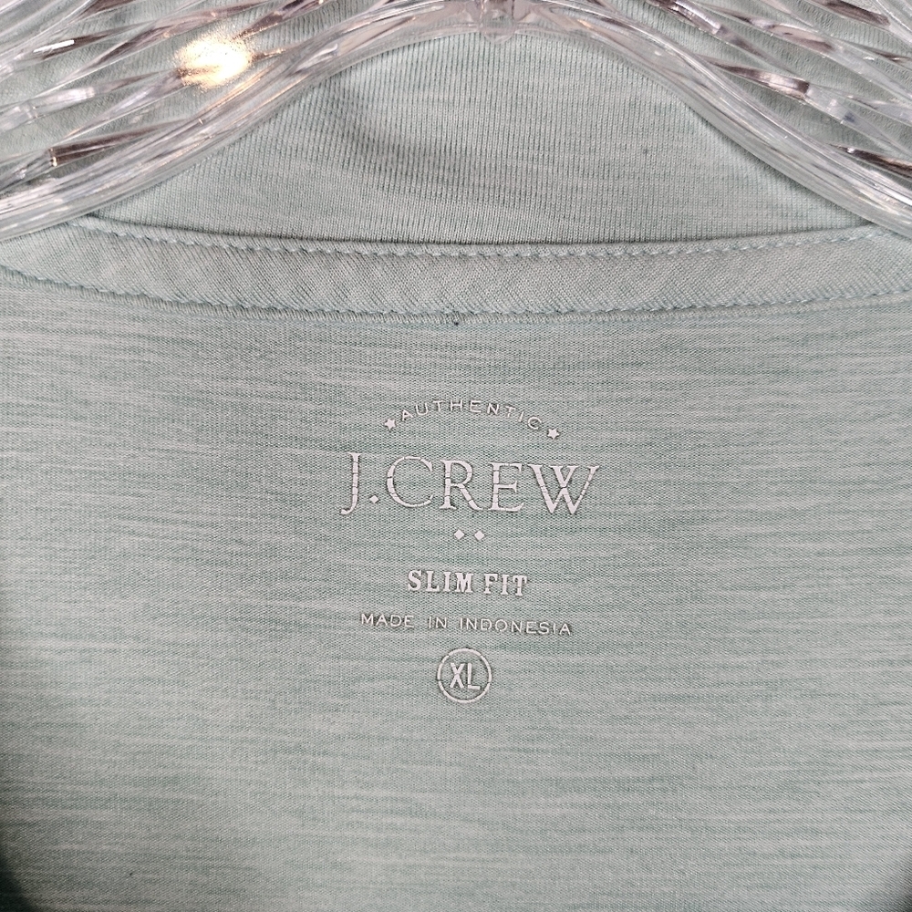 J.Crew Slim Fit Size XL Sage Green Polo Shirt Casual Classic Cotton Preppy - Picture 8 of 10